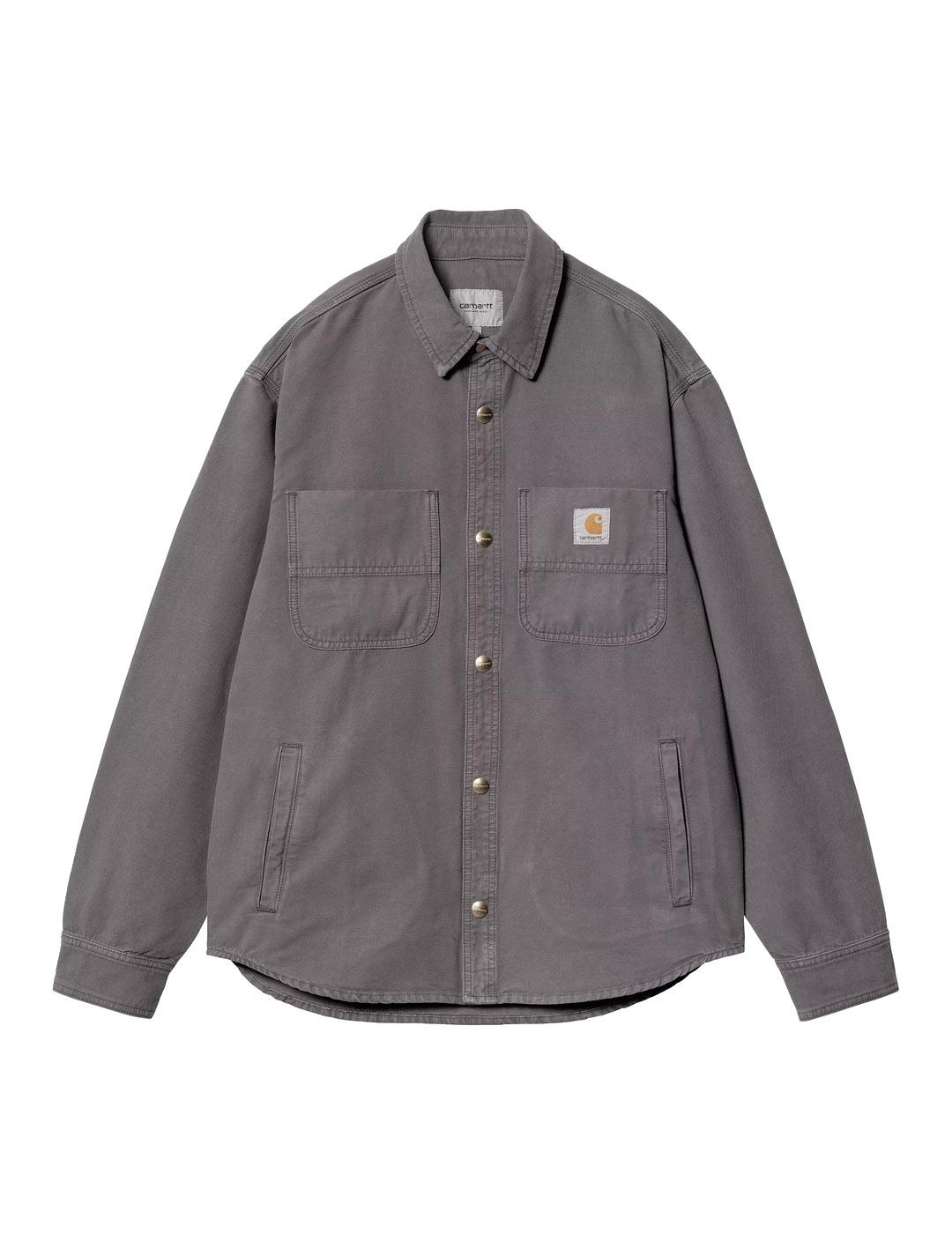 Carhartt Conro Shirt Jac Camisa Hombre Gris