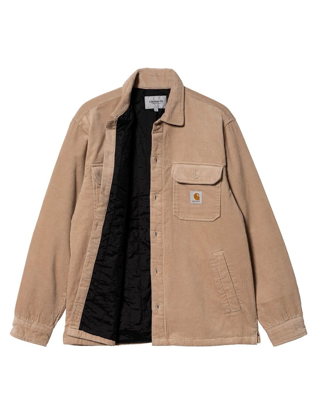 Carhartt Whitsome Shirt Sobrecamisa Pana Hombre Beige