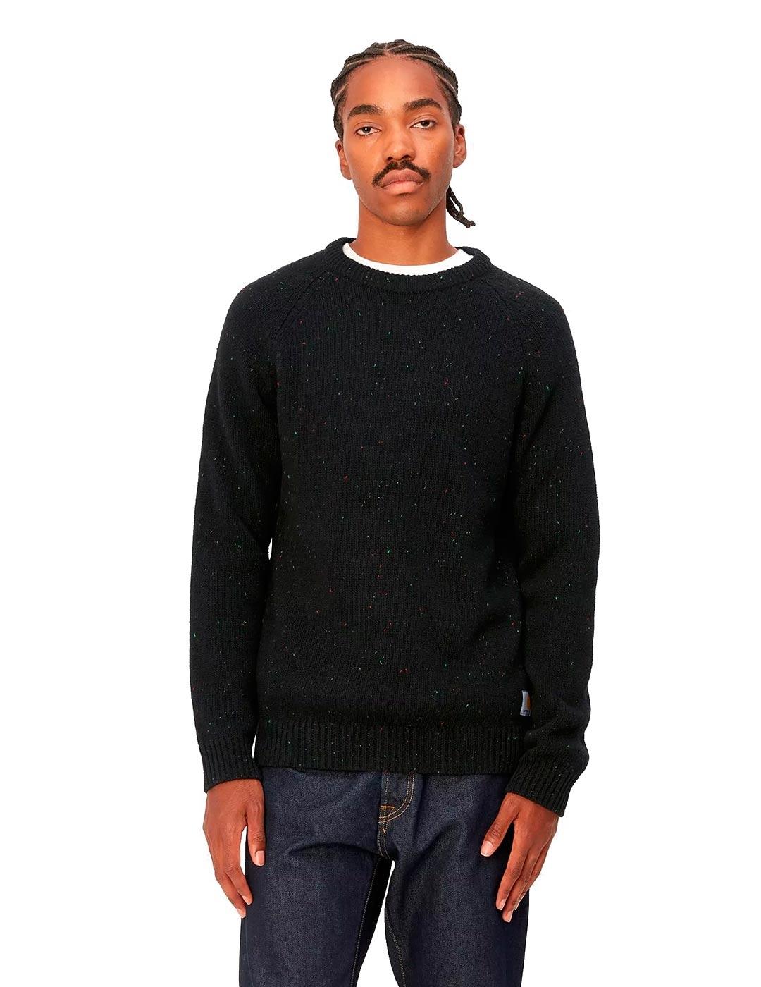 Carhartt Anglistic Jersey Hombre Negro