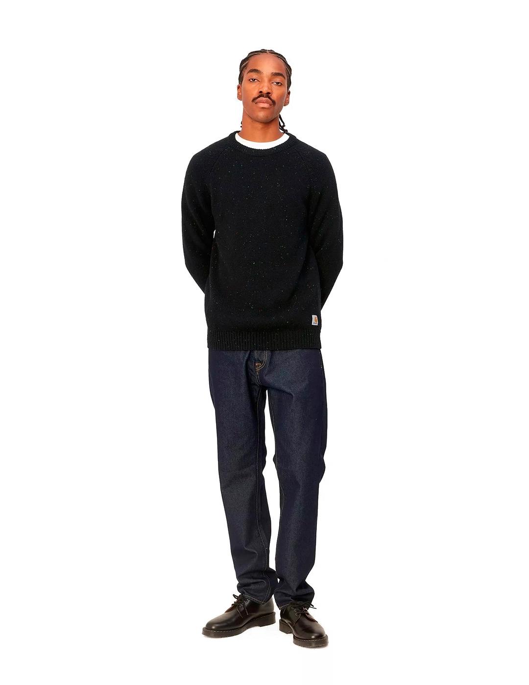 Carhartt Anglistic Jersey Hombre Negro