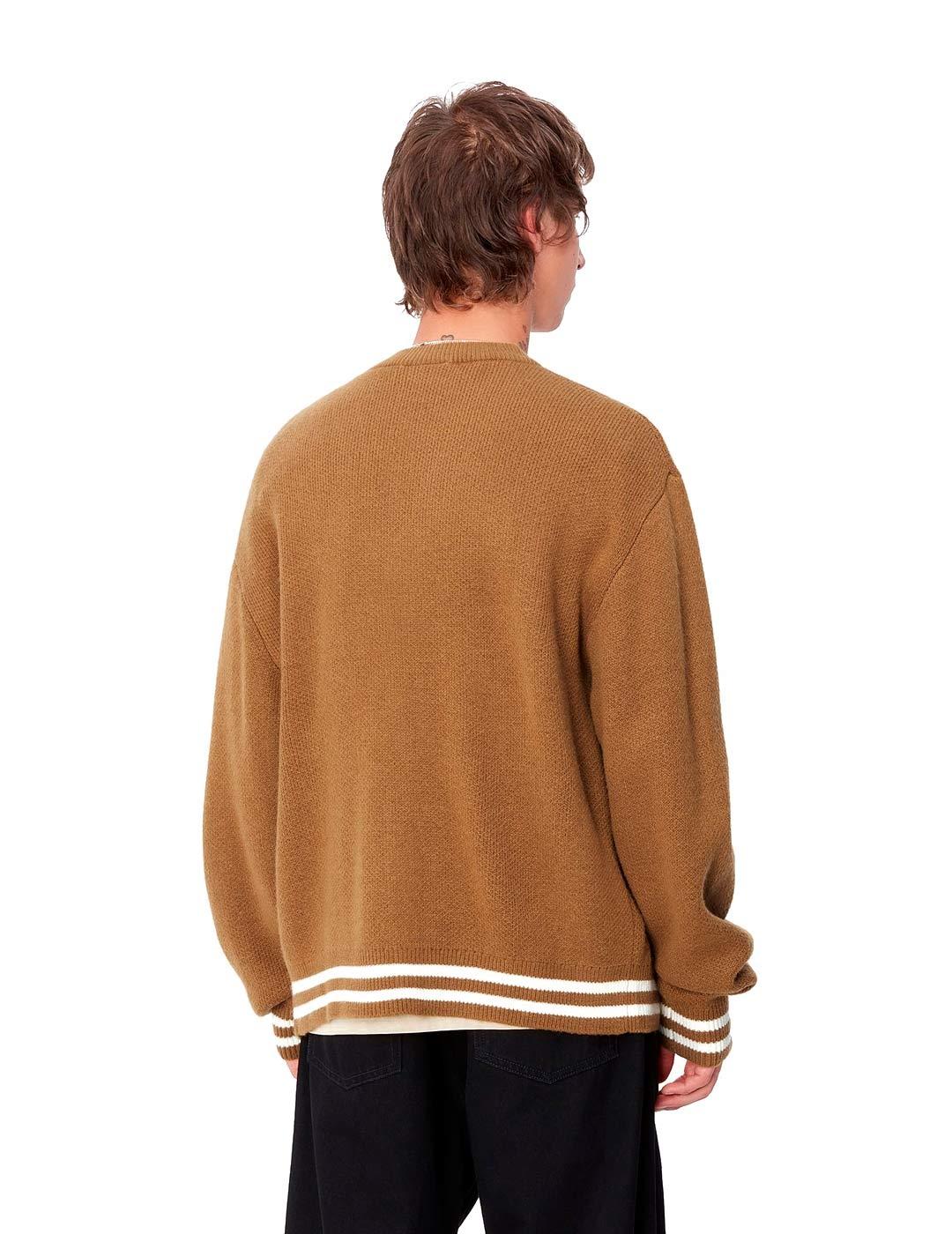 Carhartt Brown Ducks Cardigan Hombre Camel