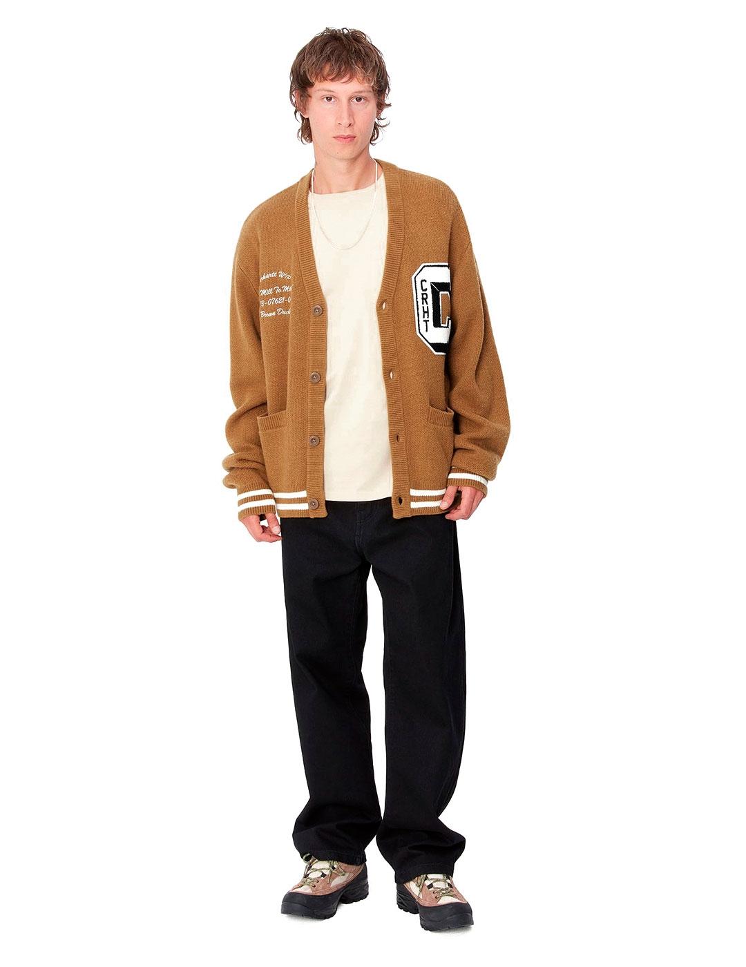 Carhartt Brown Ducks Cardigan Hombre Camel