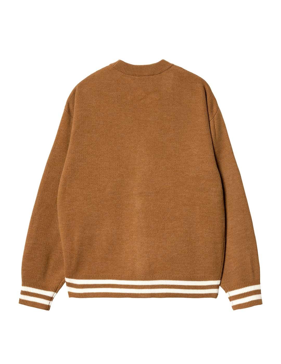 Carhartt Brown Ducks Cardigan Hombre Camel