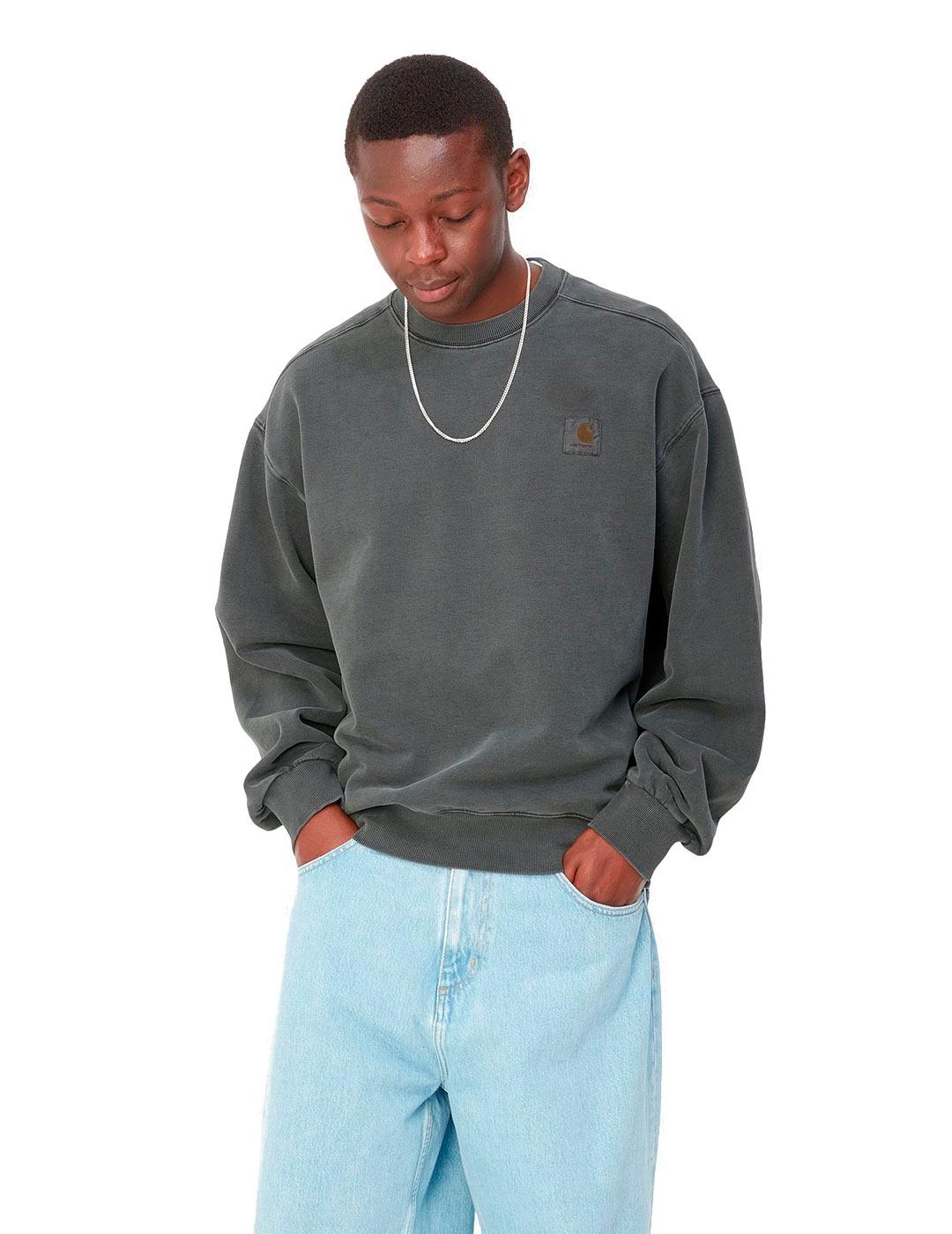 Carhartt Vista Sweat Sudadera Hombre Gris Antracita