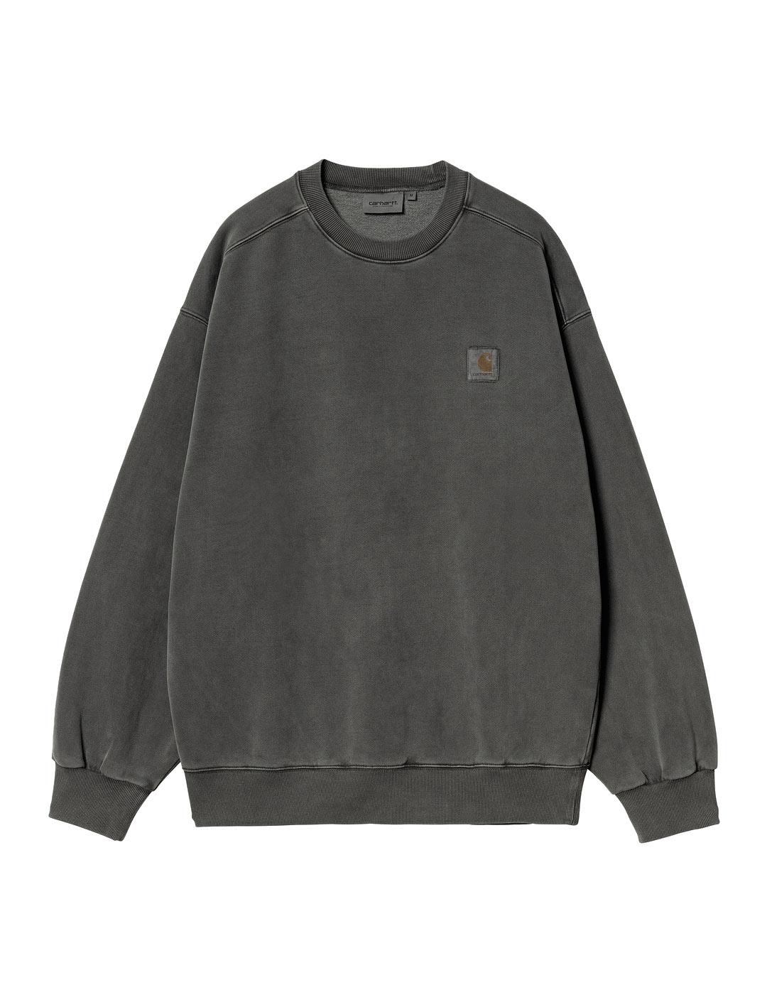Carhartt Vista Sweat Sudadera Hombre Gris Antracita