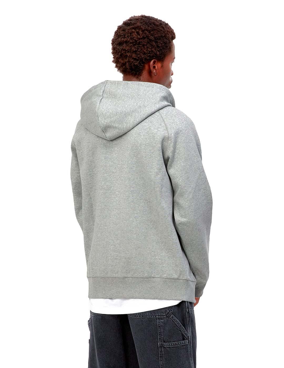 Carhartt Hooded Chase Sudadera Hombre Gris