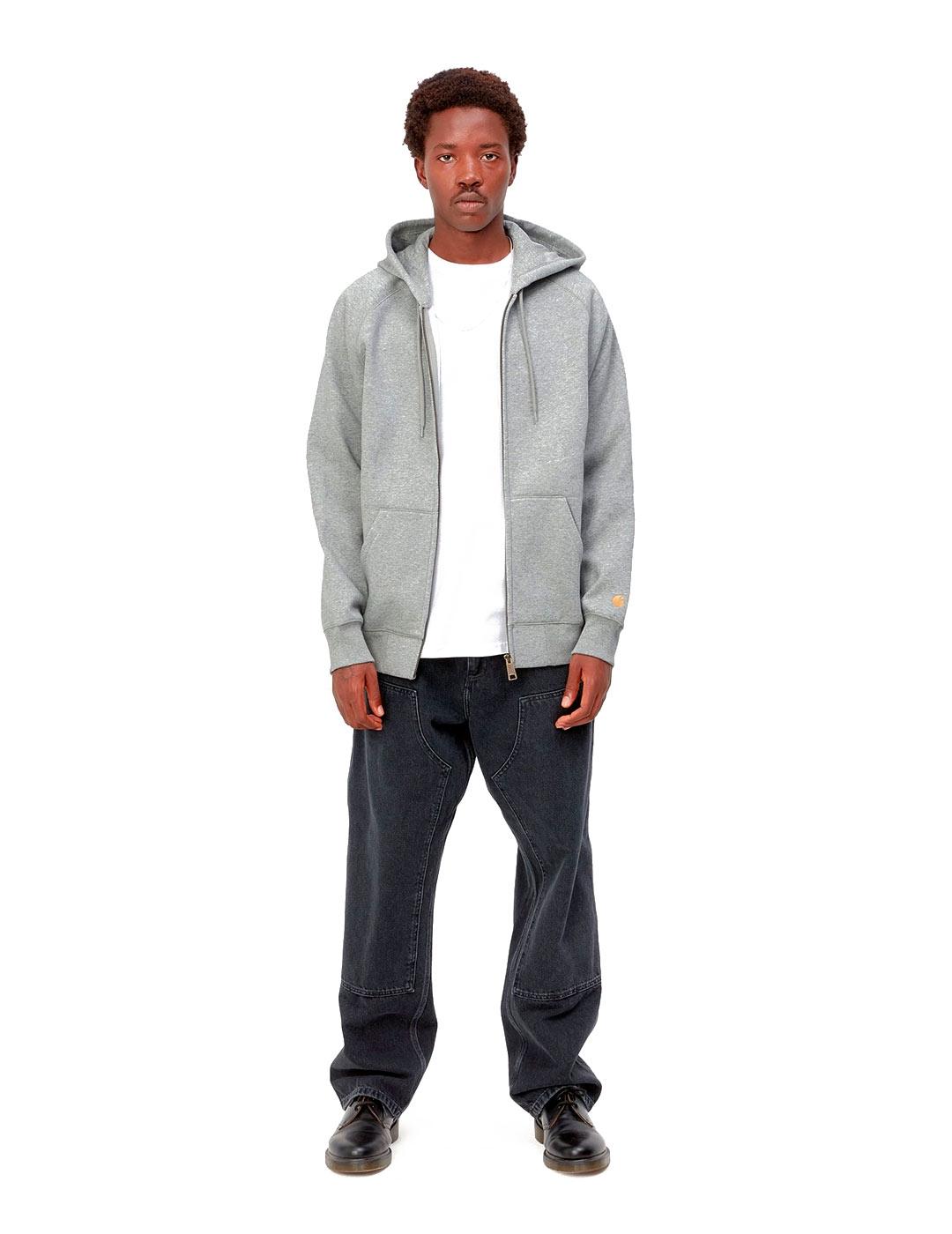 Carhartt Hooded Chase Sudadera Hombre Gris