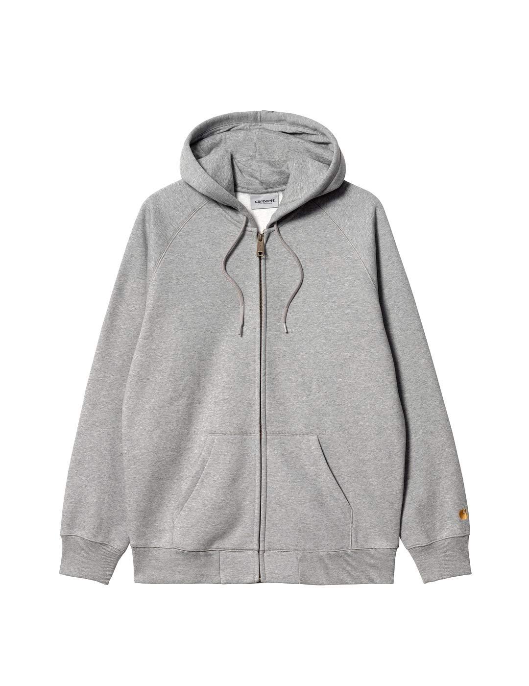 Carhartt Hooded Chase Sudadera Hombre Gris