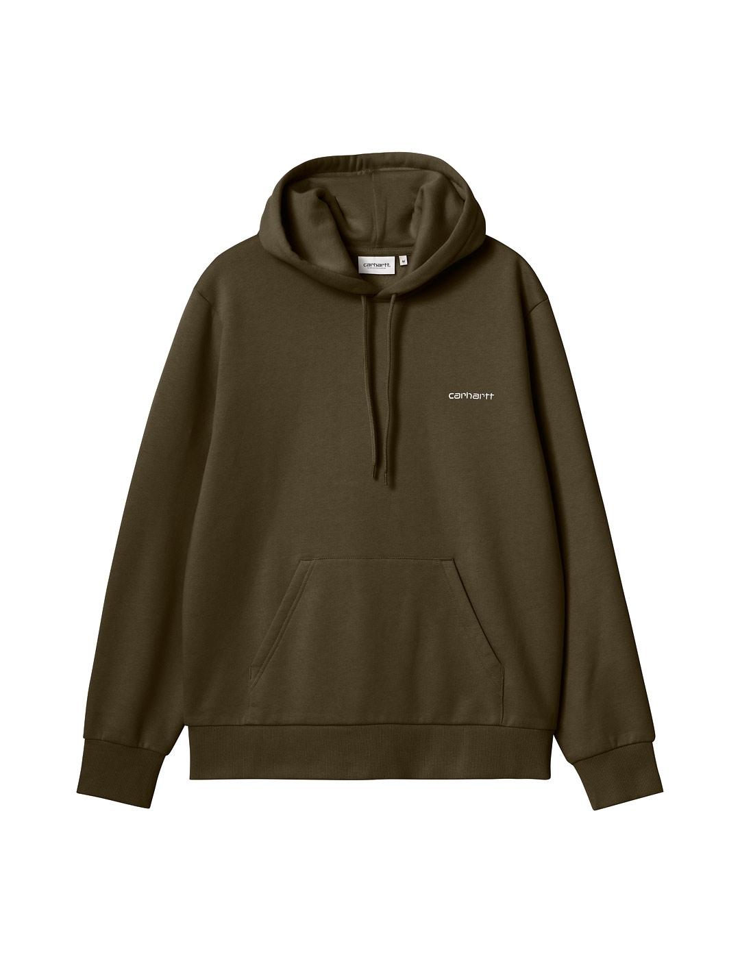 Carhartt Hooded Script Embroidery Sudadera Hombre Verde