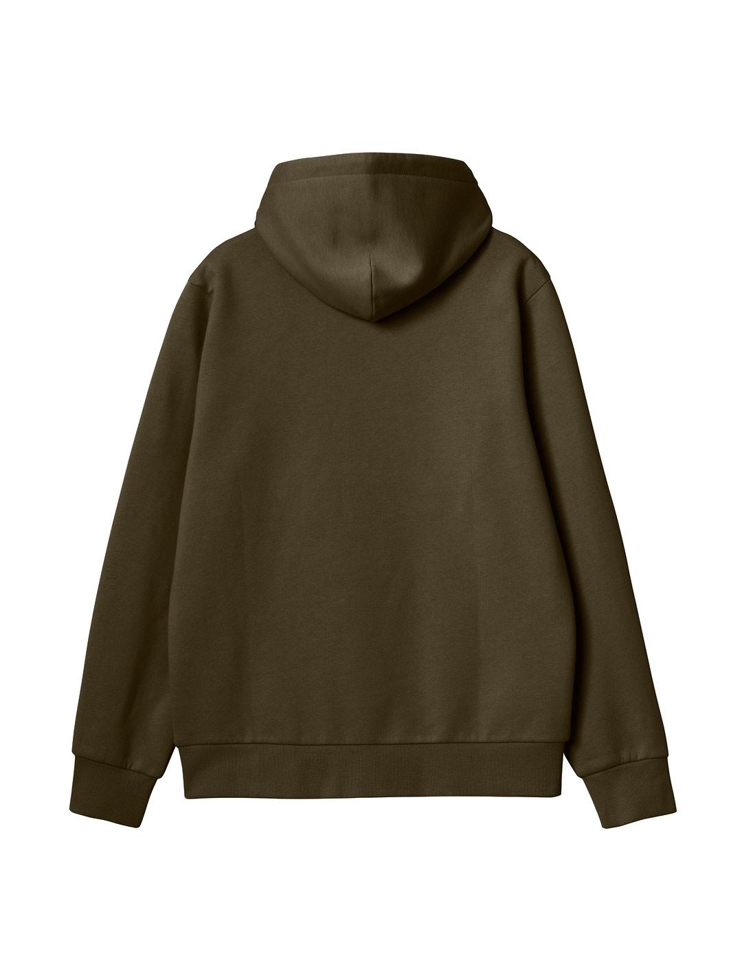 Carhartt Hooded Script Embroidery Sudadera Hombre Verde