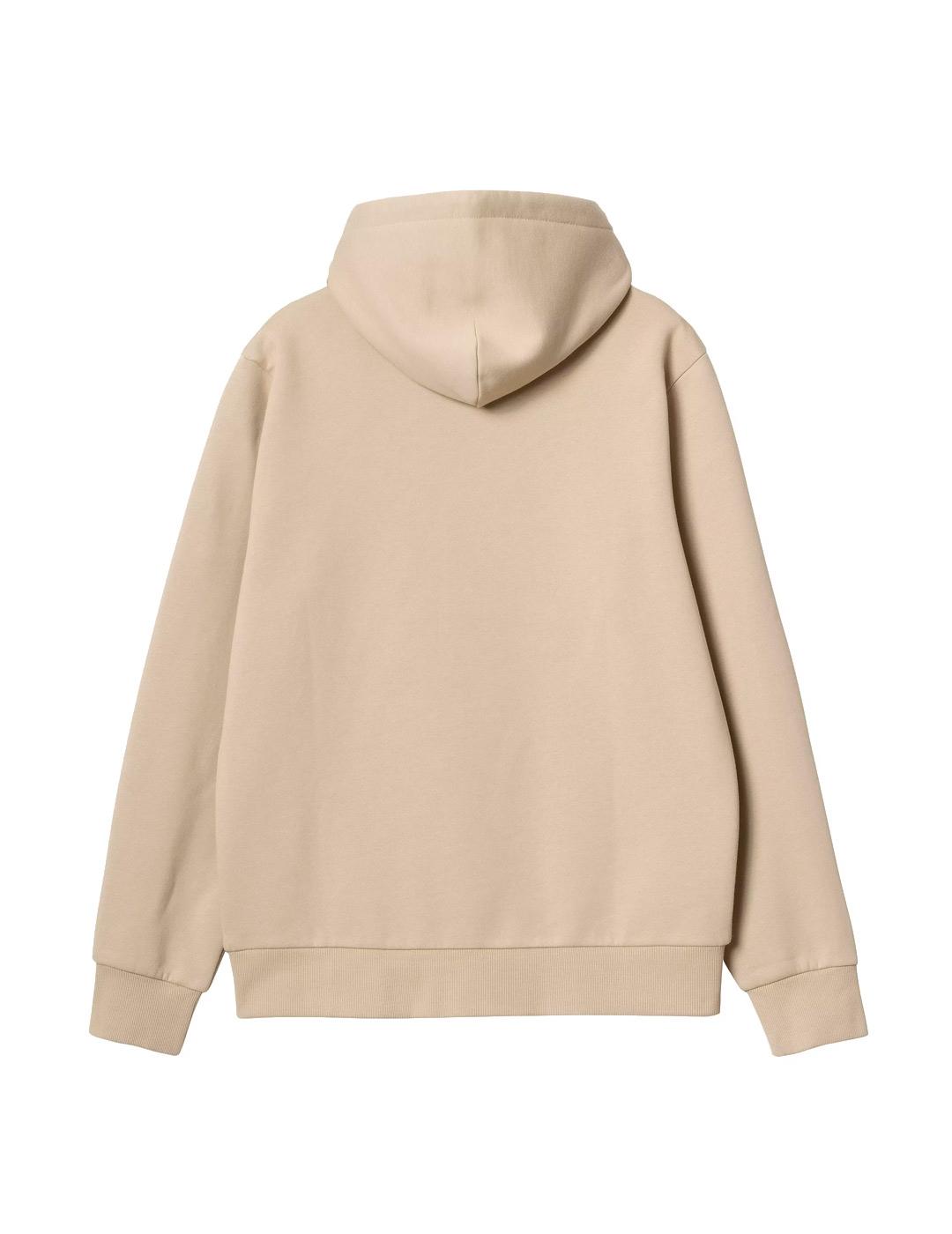 Carhartt Hooded Script Embroidery Sweat Sudadera Beige