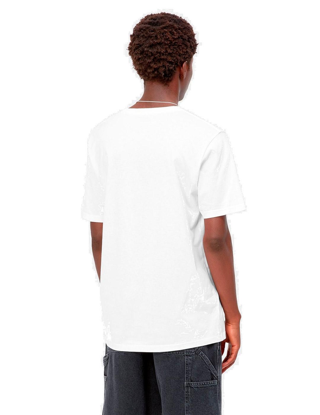 Carhartt S/S Pocket T-Shirt Camiseta Hombre Blanca