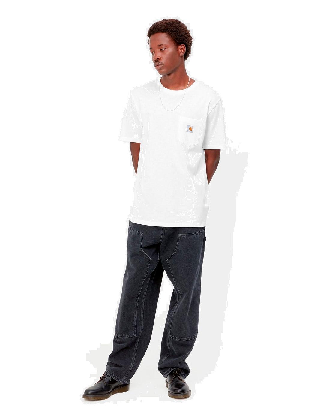 Carhartt S/S Pocket T-Shirt Camiseta Hombre Blanca