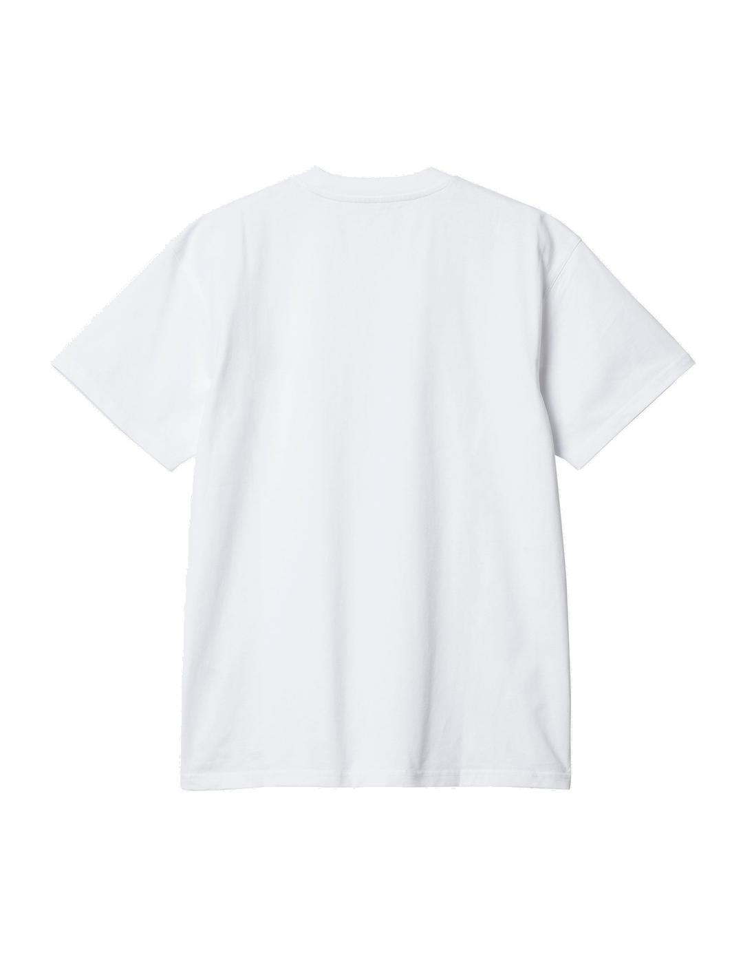 Carhartt S/S American Script Camiseta Hombre Blanca