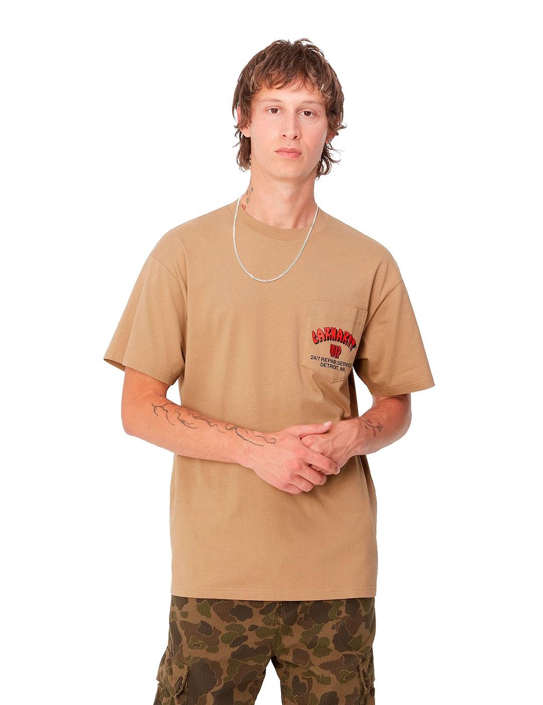 Carhartt S/S Super Tired Camiseta Hombre Marrón