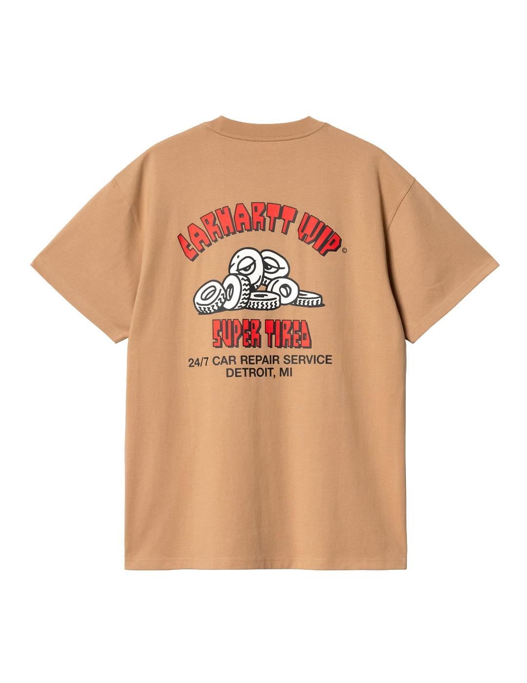 Carhartt S/S Super Tired Camiseta Hombre Marrón