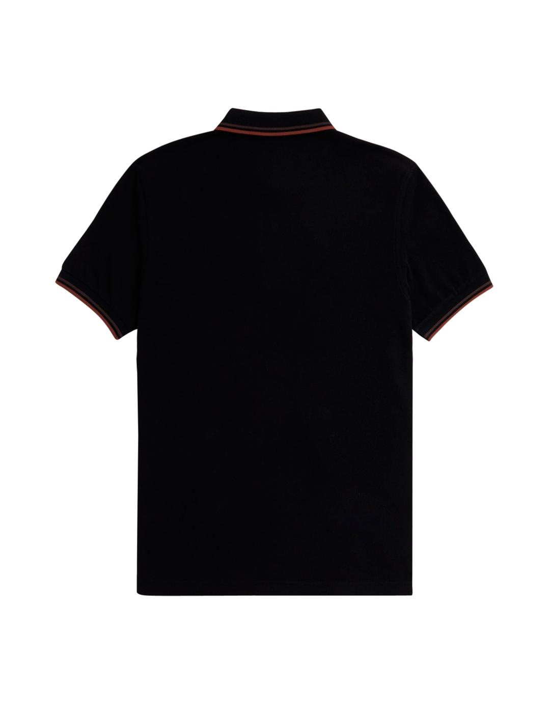 Polo Fred Perry M3600 Franjas Negro
