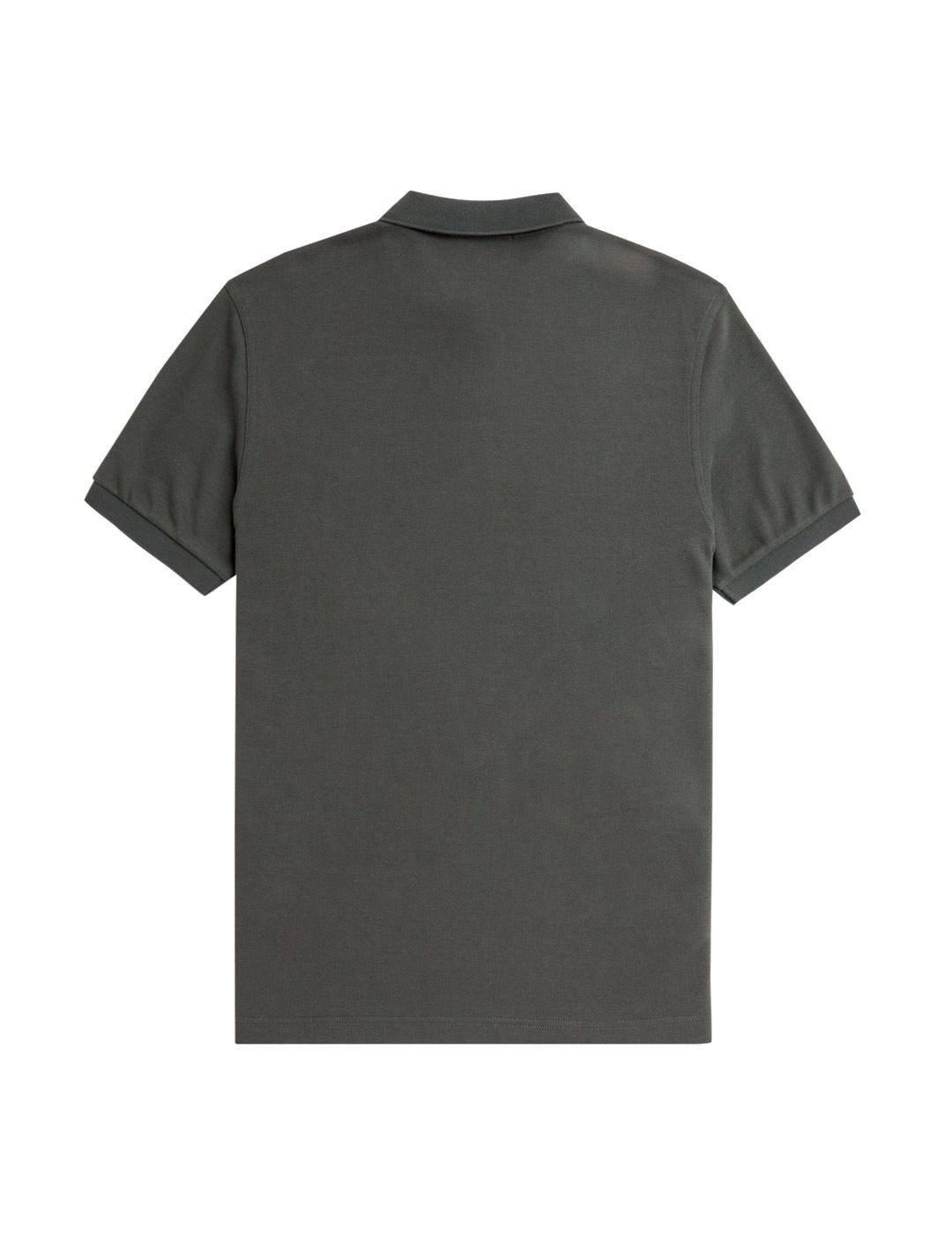 Fred Perry M6000 Polo Hombre Verde Gris