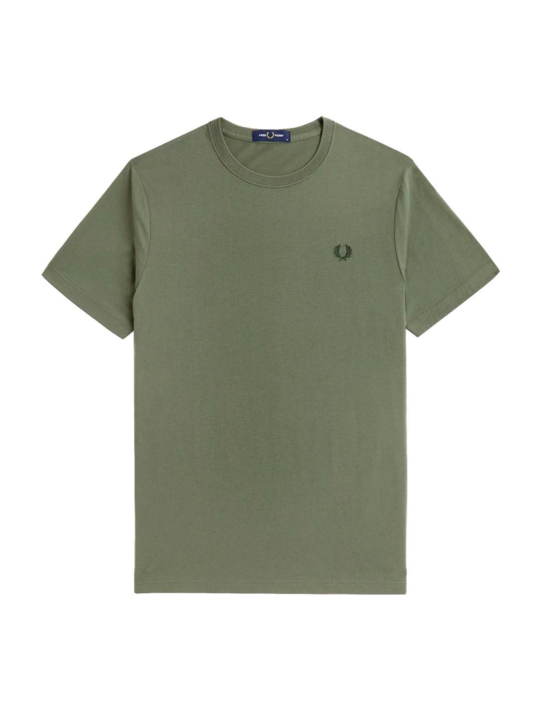 Fred Perry M1600 Camiseta Hombre Verde