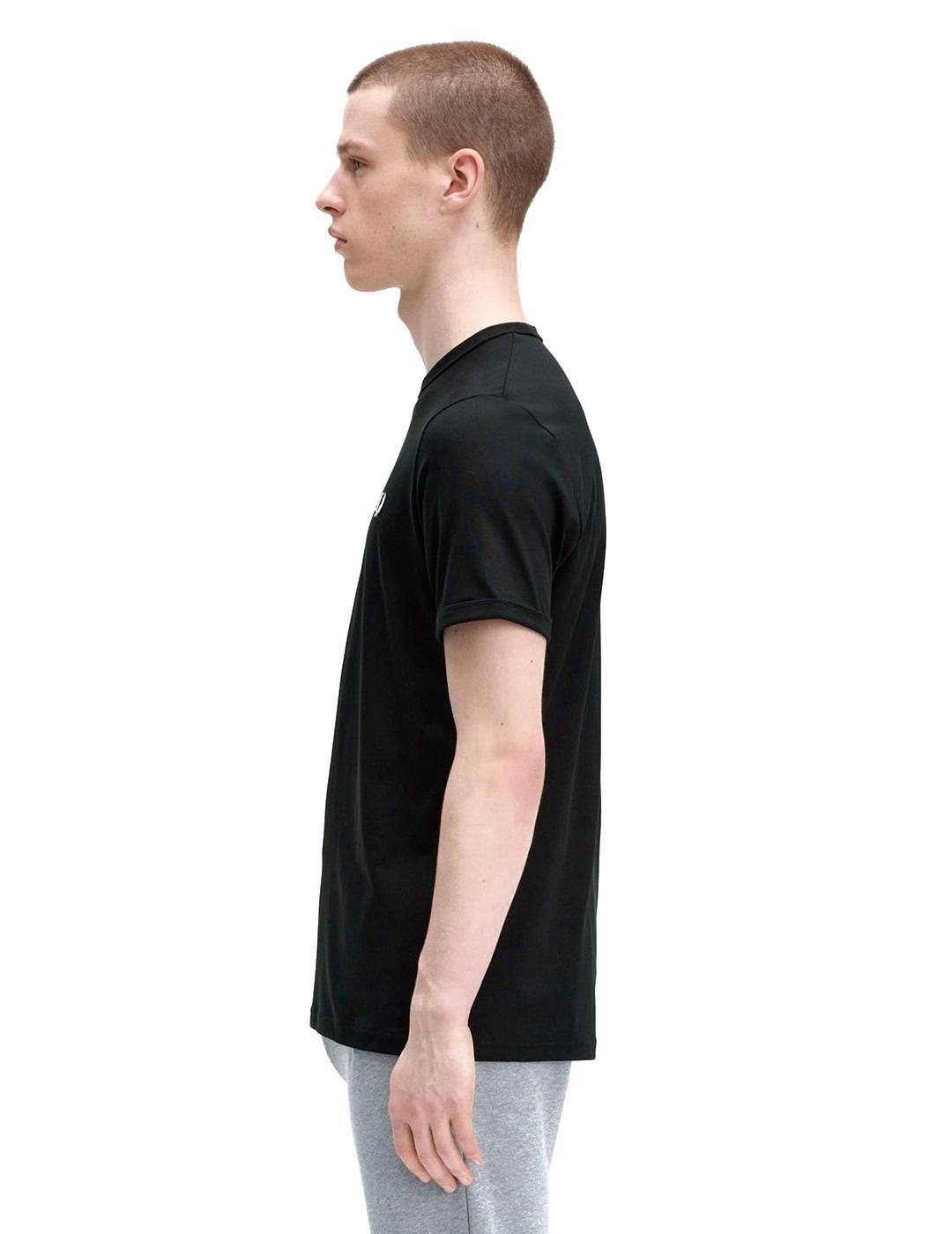 Fred Perry M3519 Camiseta Hombre Ringer Negra