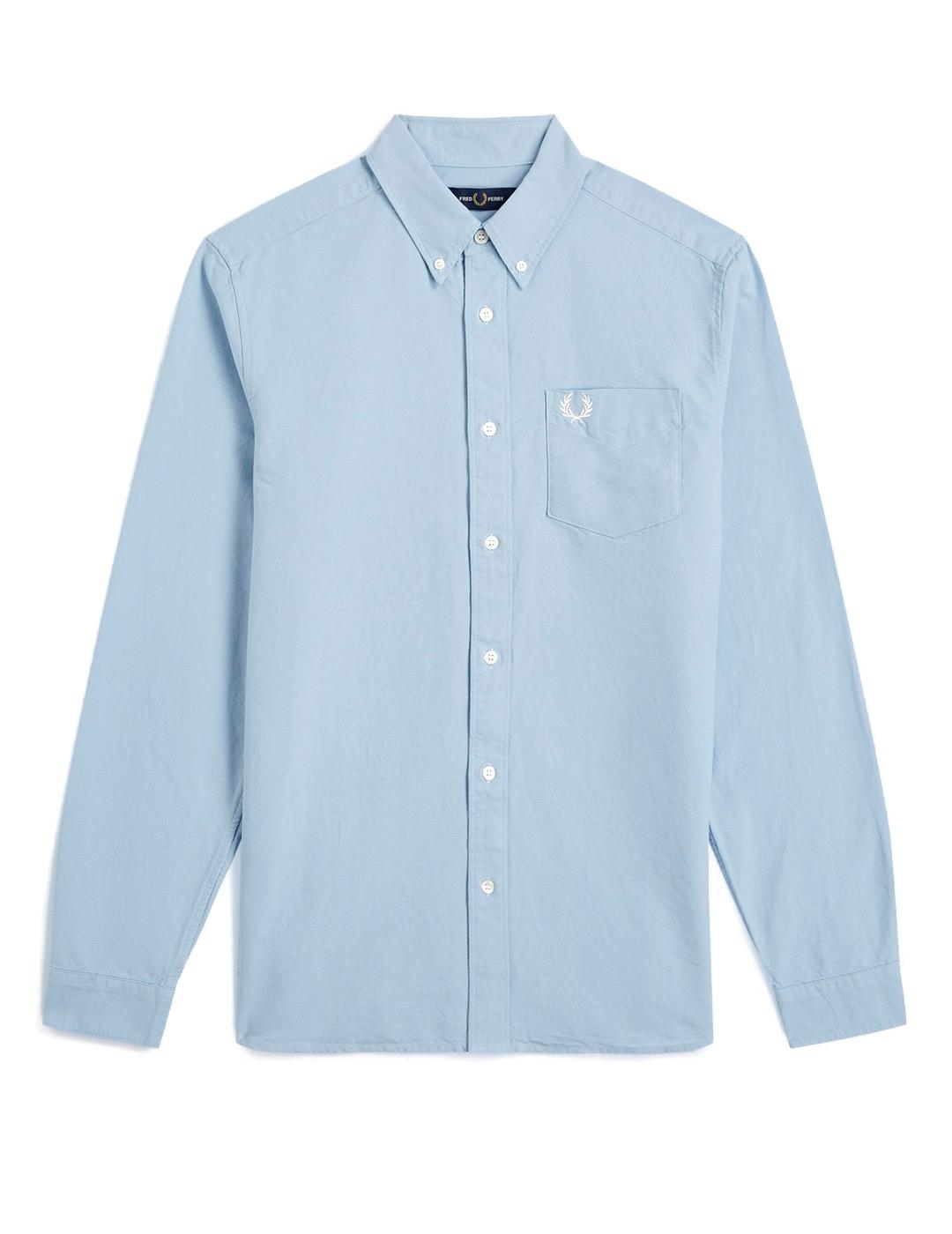 Fred Perry M5516 Camisa Hombre Oxford Azul