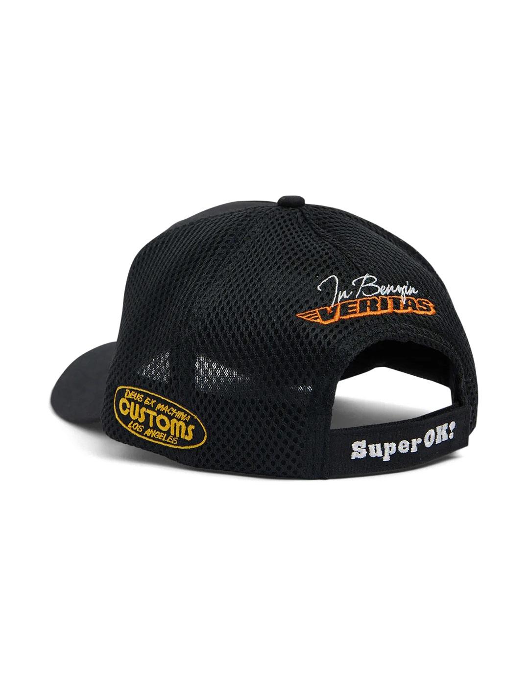 Deus Ex Machina Podium Trucker Gorra Negra