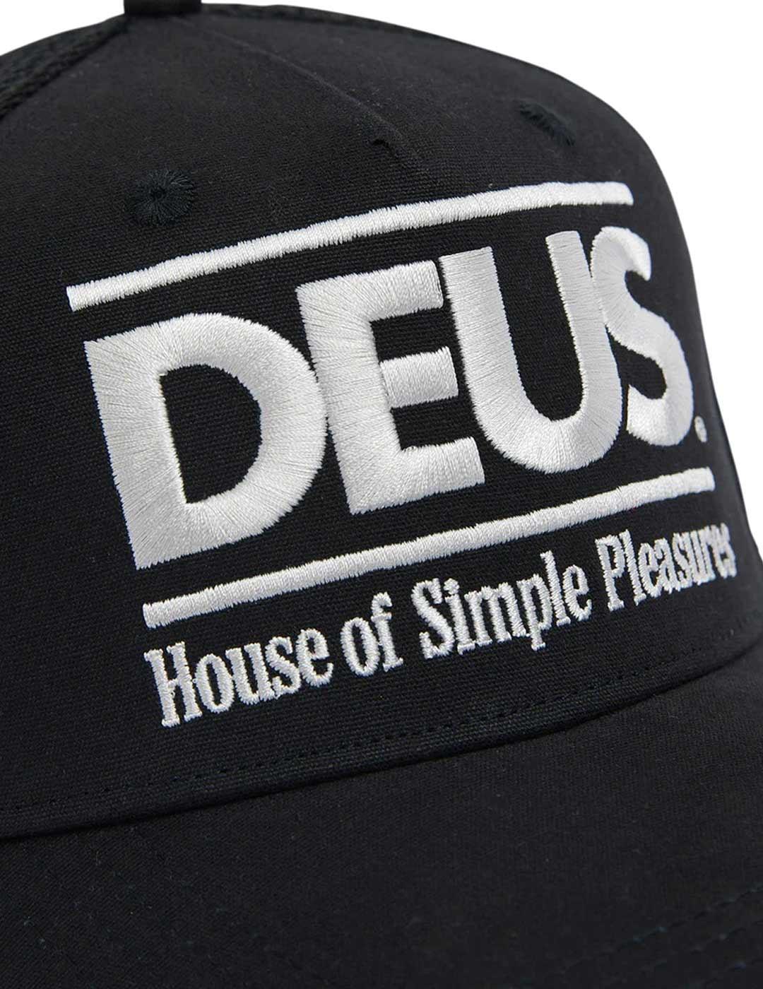 Deus Ex Machina Podium Trucker Gorra Negra