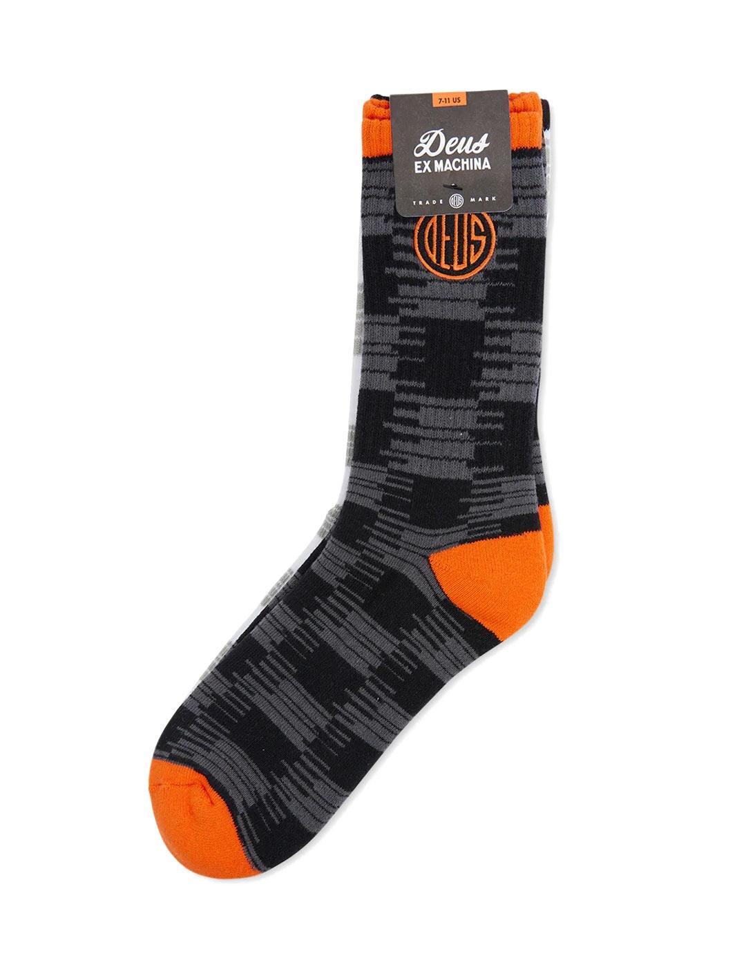 Deus Ex Machina Sprint Moto Sock Calcetines Black And White