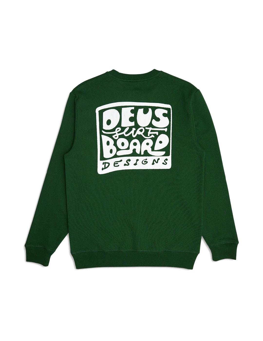 Deus Ex Machina Nice To See You Crew Sudadera Hombre Green