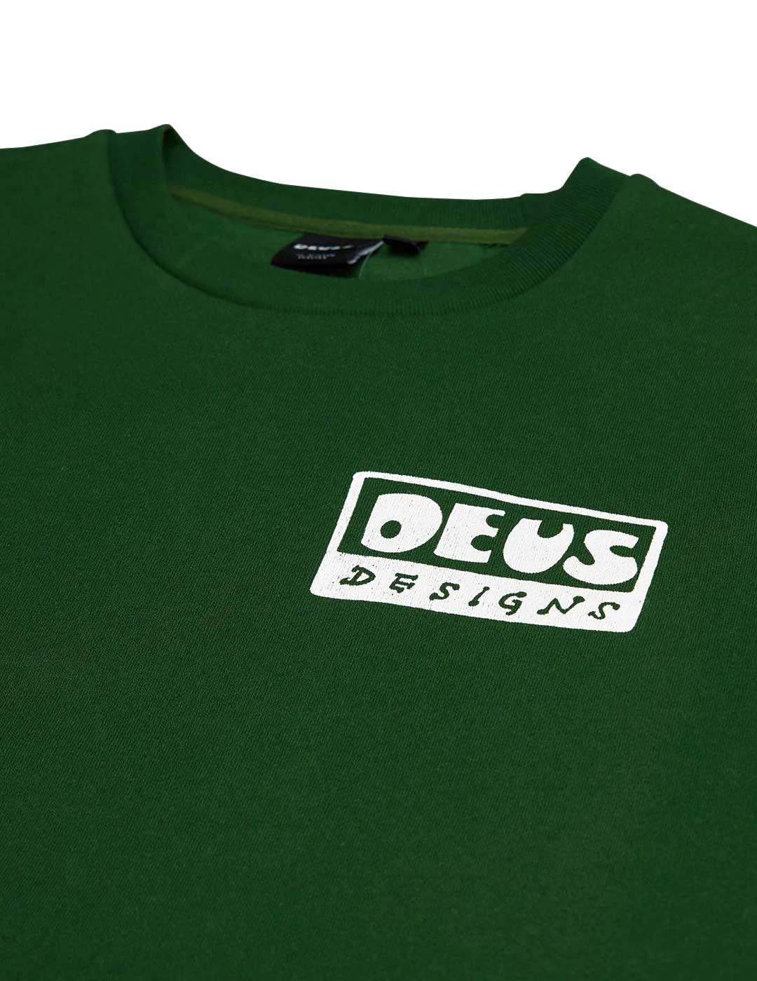 Deus Ex Machina Nice To See You Crew Sudadera Hombre Green