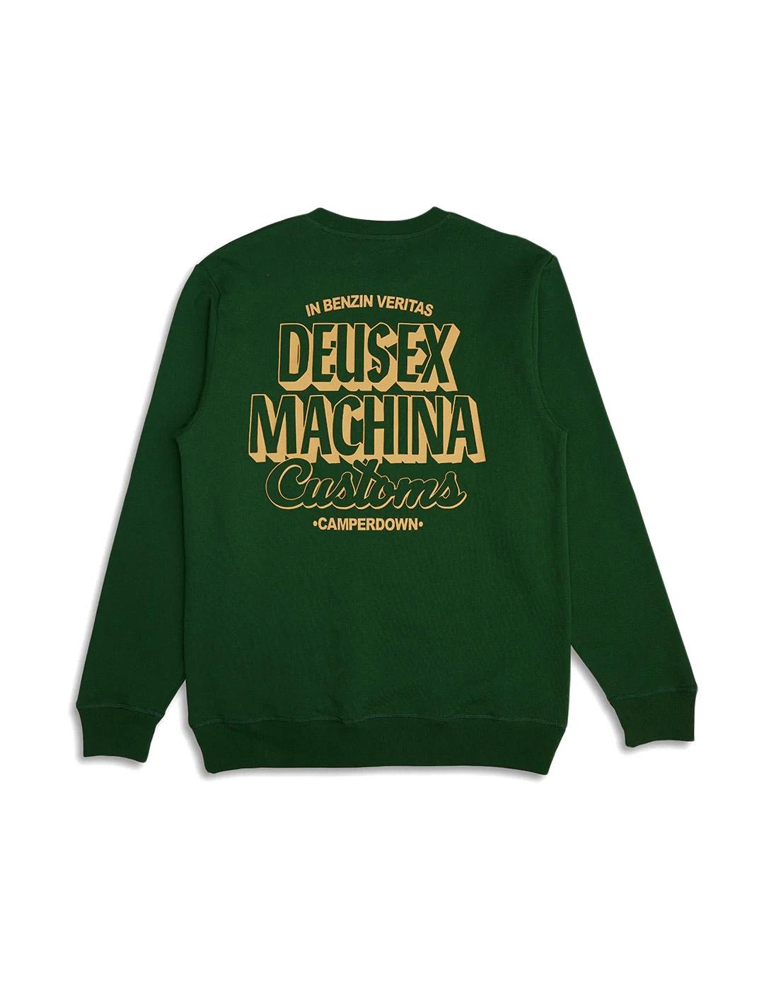 Deus Ex Machina Ever Seen Crew Sudadera Hombre Verde