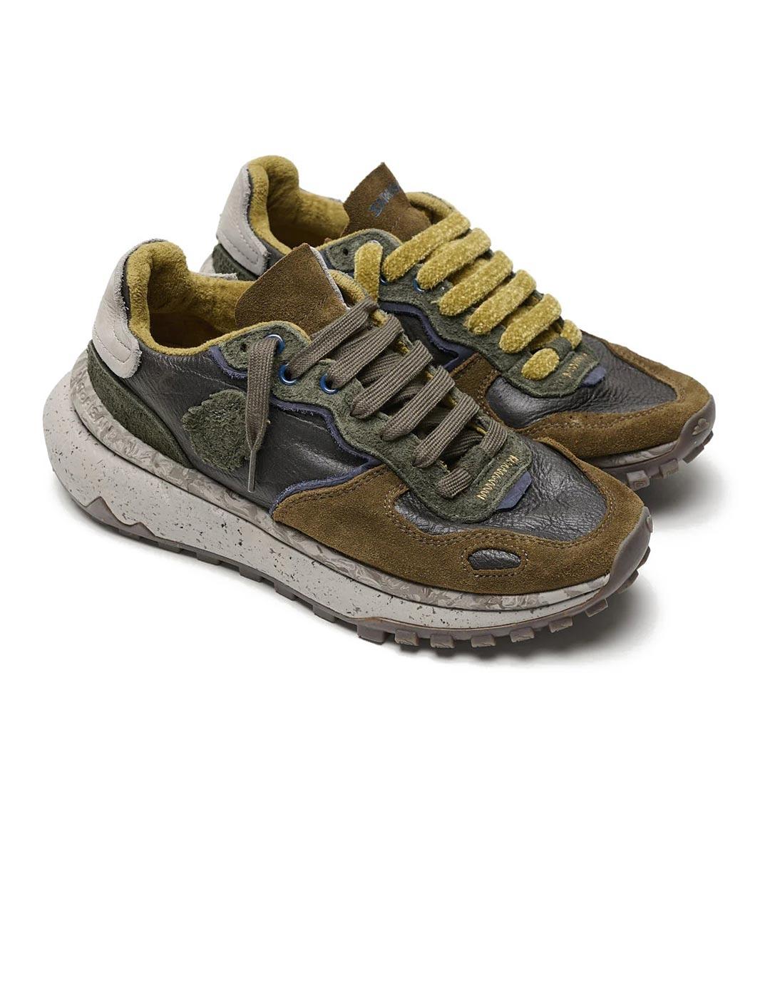 Satorisan Chacrona Metta Buckingham Zapatillas Dark Olive