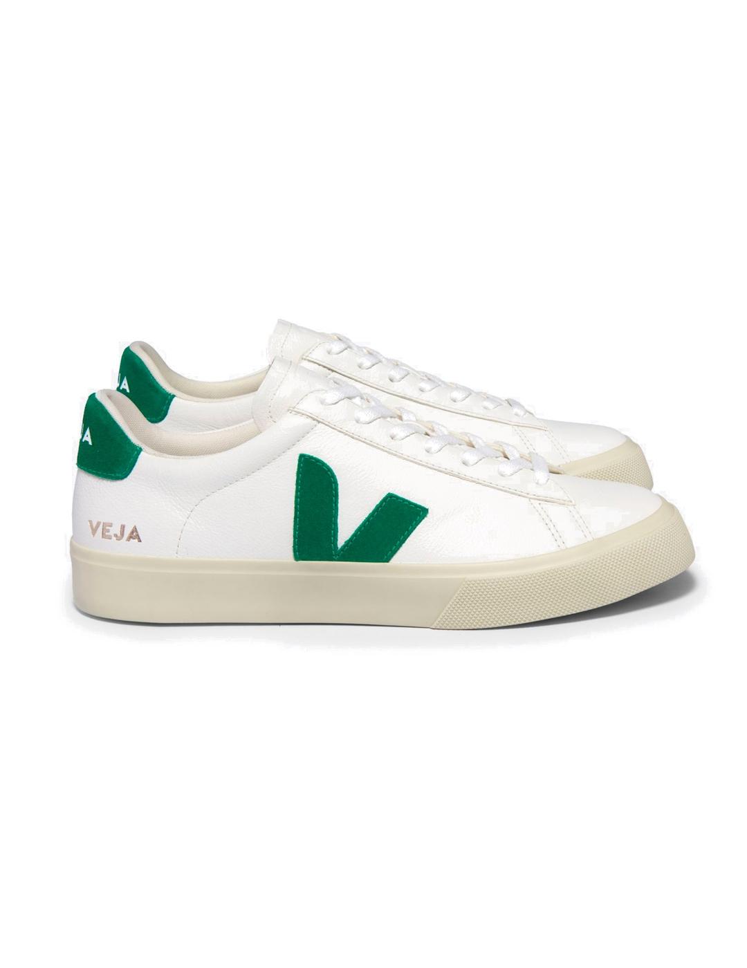 Veja Campo Zapatillas Chromefree Leather White Emeraude