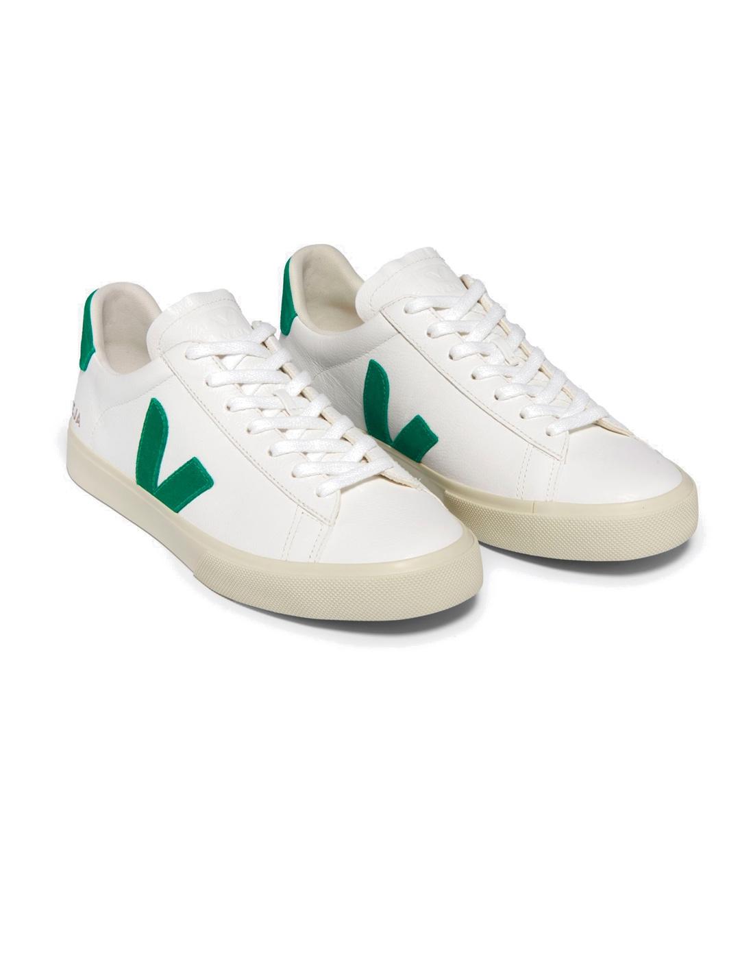 Veja Campo Zapatillas Chromefree Leather White Emeraude