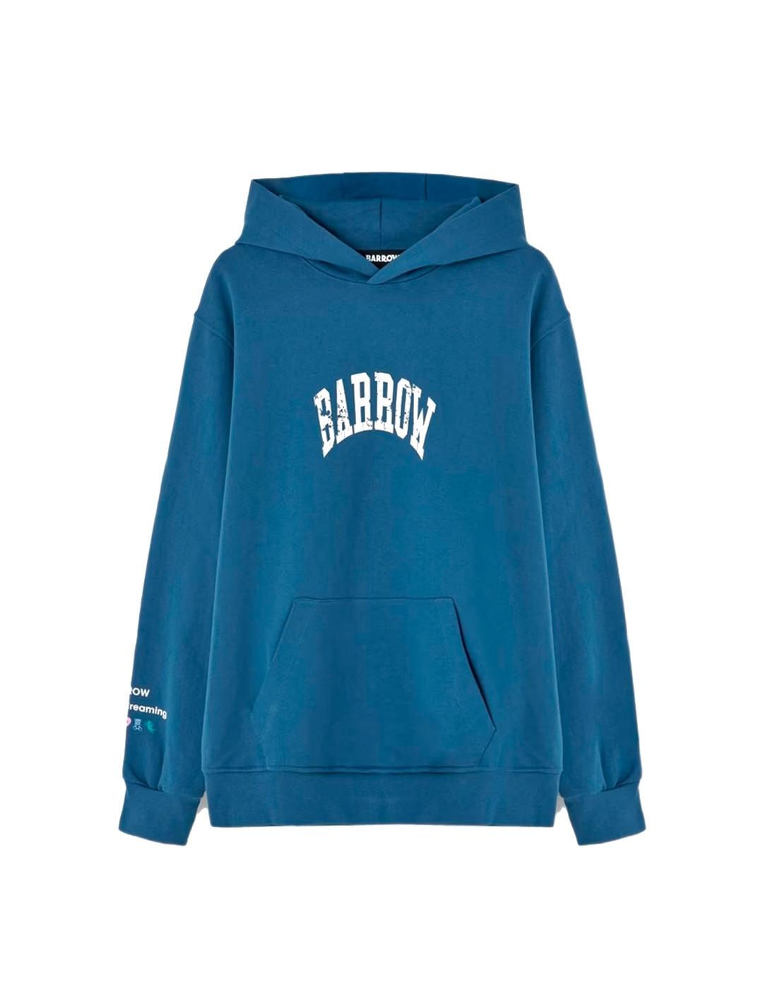 Barrow Sudadera Smile Espalda Hombre Azul