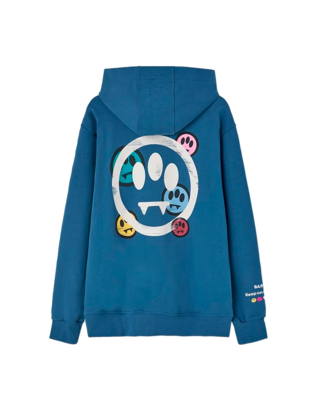 Barrow Sudadera Smile Espalda Hombre Azul