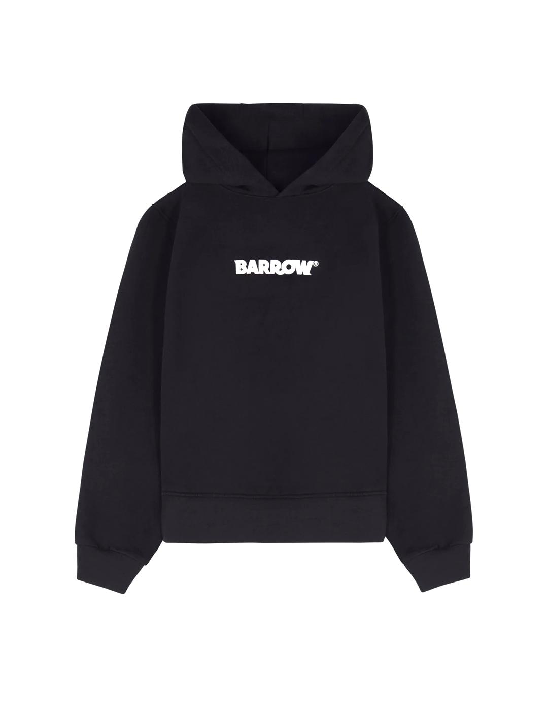 Barrow Sudadera Bubble Lettering Hombre Negra