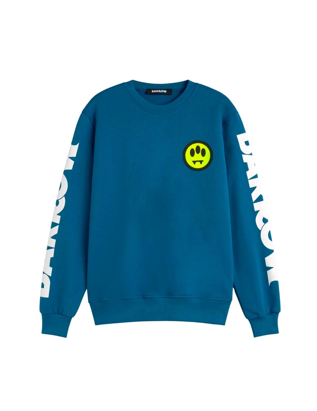 Barrow Sudadera Logotipo Mangas Hombre Azul