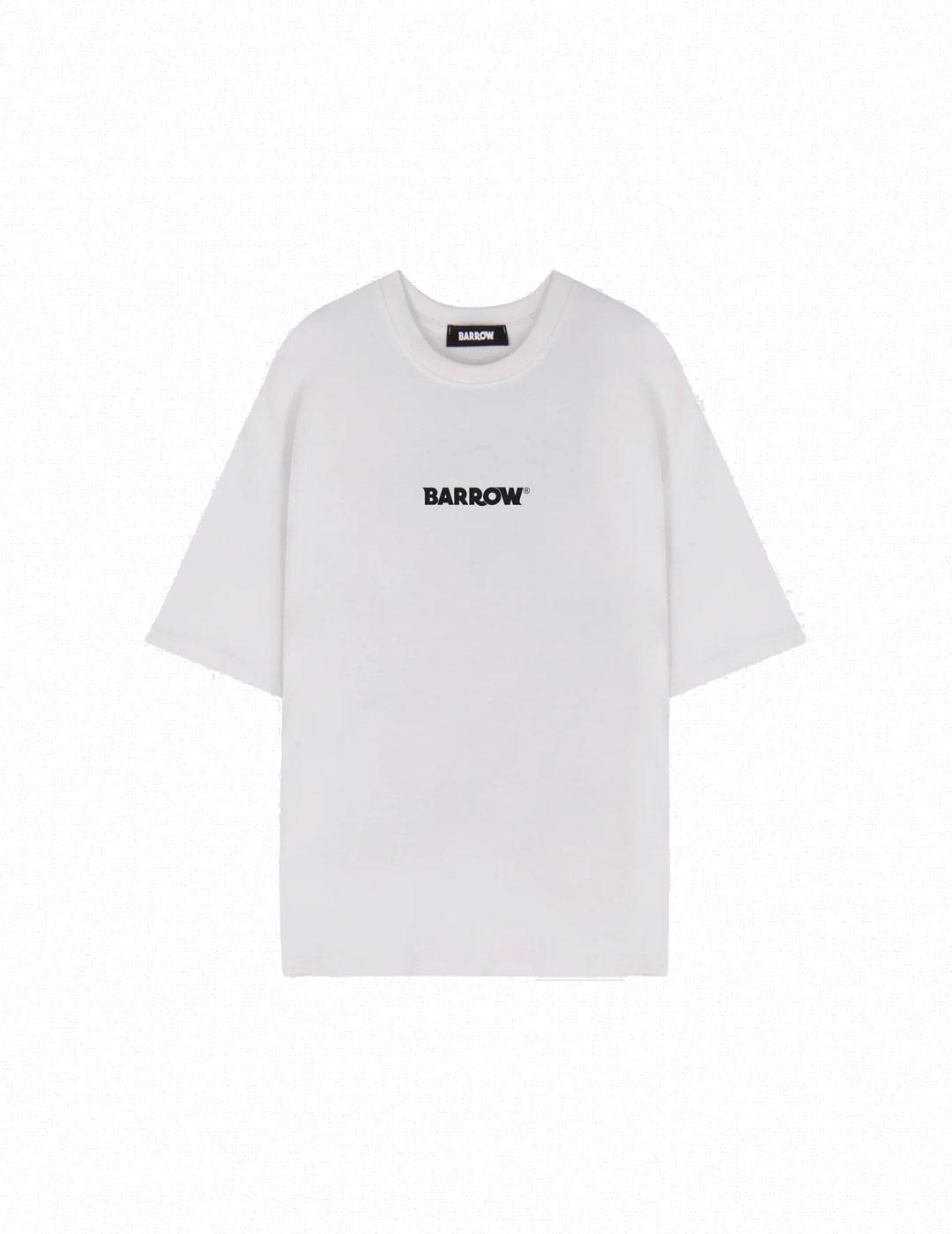 Barrow Camiseta Bubble Lettering Hombre Blanco