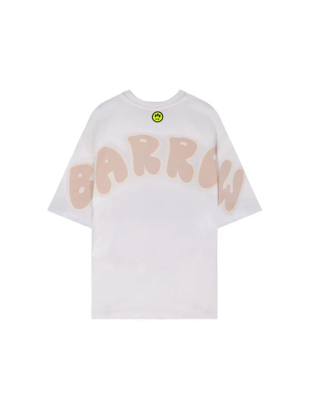 Barrow Camiseta Bubble Lettering Hombre Blanco