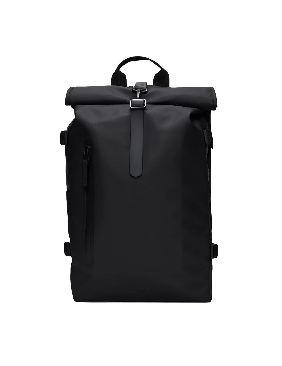 Mochila Rains Rolltop Rucksack Large Negra