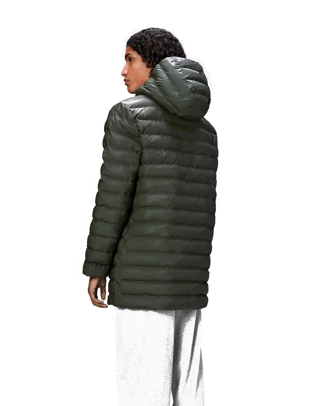 Chaqueta Acolchada Rains Lohja Long Puffer Jacket Verde