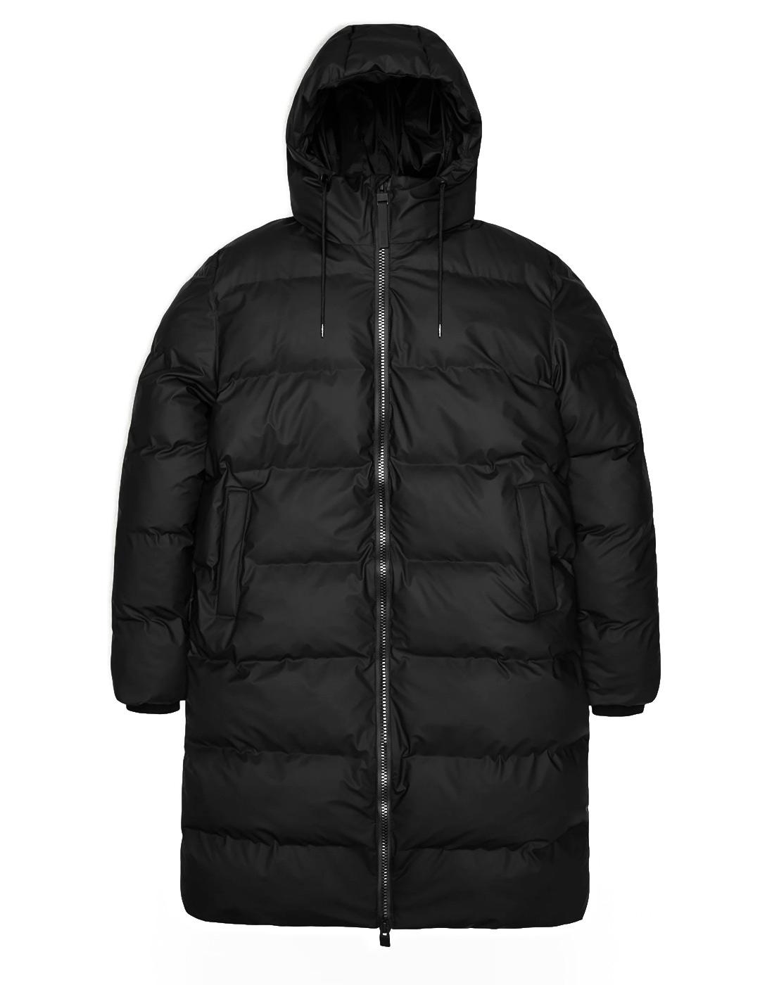 Chaqueta Acolchada Rains Alta Longer Puffer Jacket Negro
