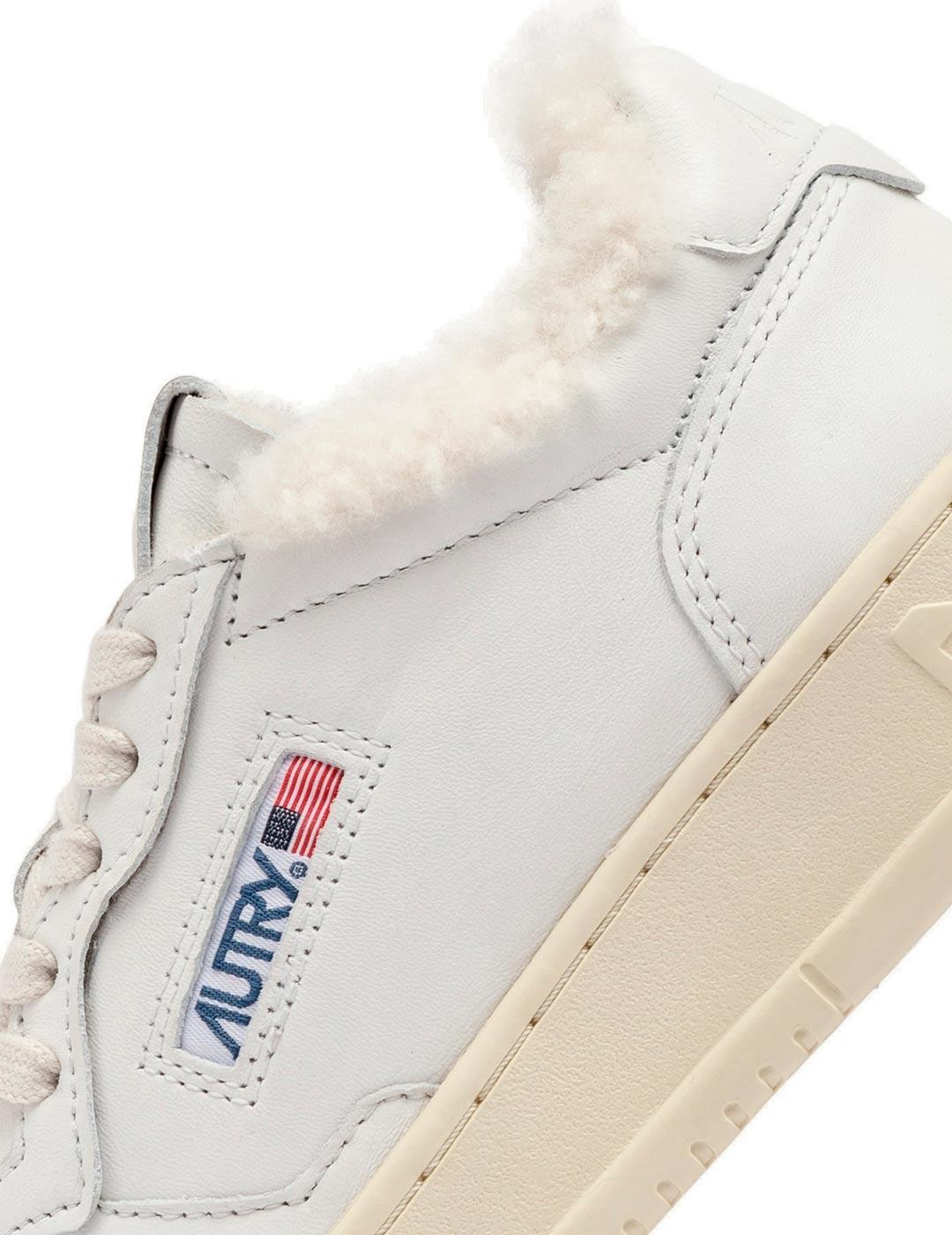 Autry Medalist AULMSR01 Sherling Zapatillas Hombre Blancas