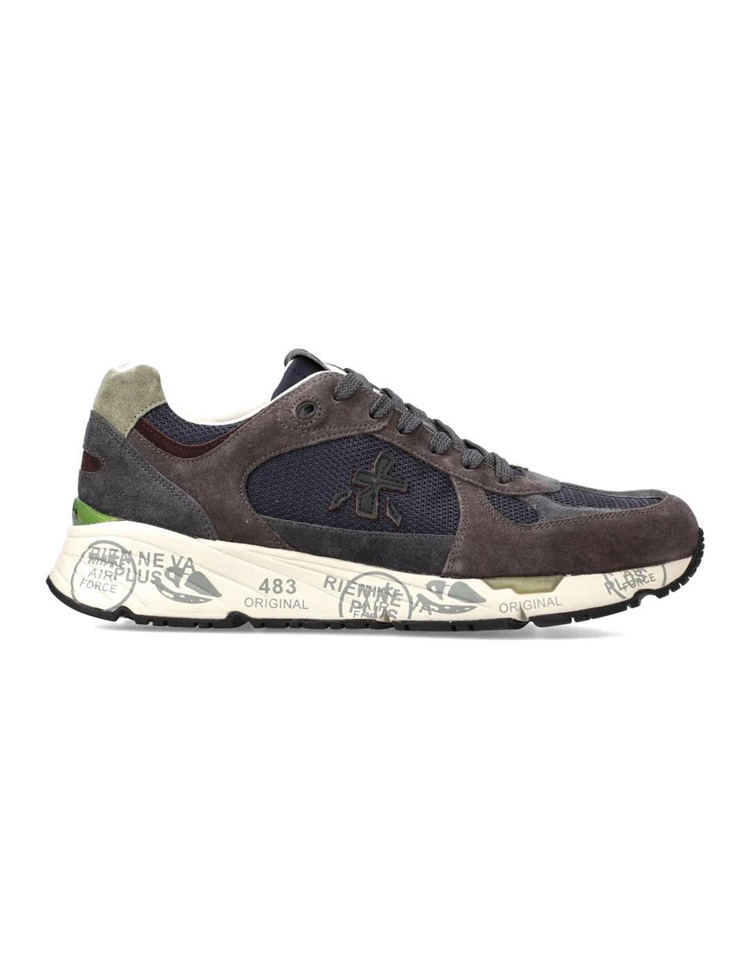 Premiata Mase 6889 Zapatillas Hombre Azul Marino Marrón