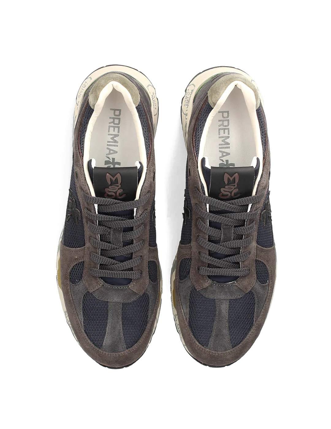 Premiata Mase 6889 Zapatillas Hombre Azul Marino Marrón