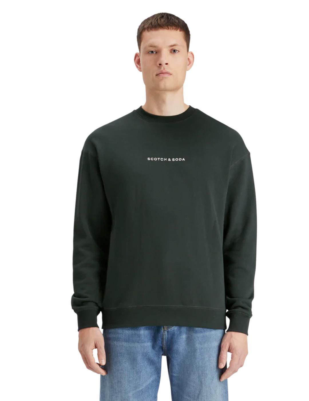 Sudadera Scotch-Soda Básica Verde