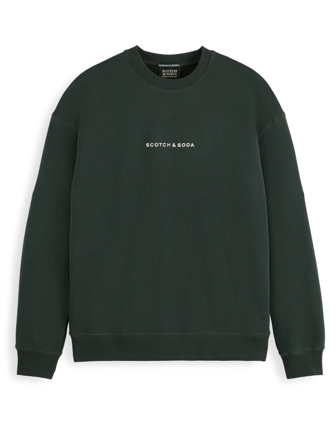 Sudadera Scotch-Soda Básica Verde