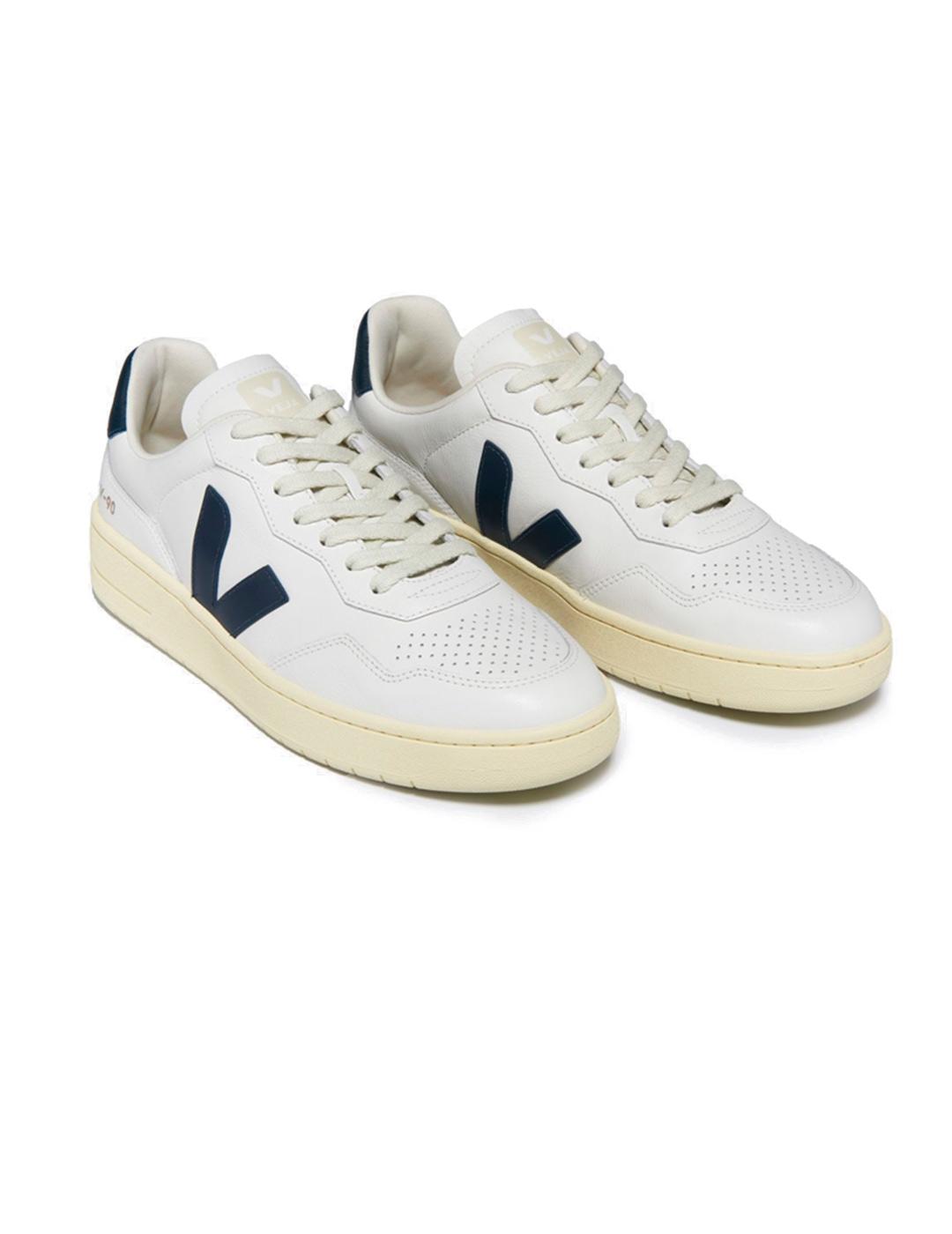 Veja V-90 Zapatillas Leather White Nautico