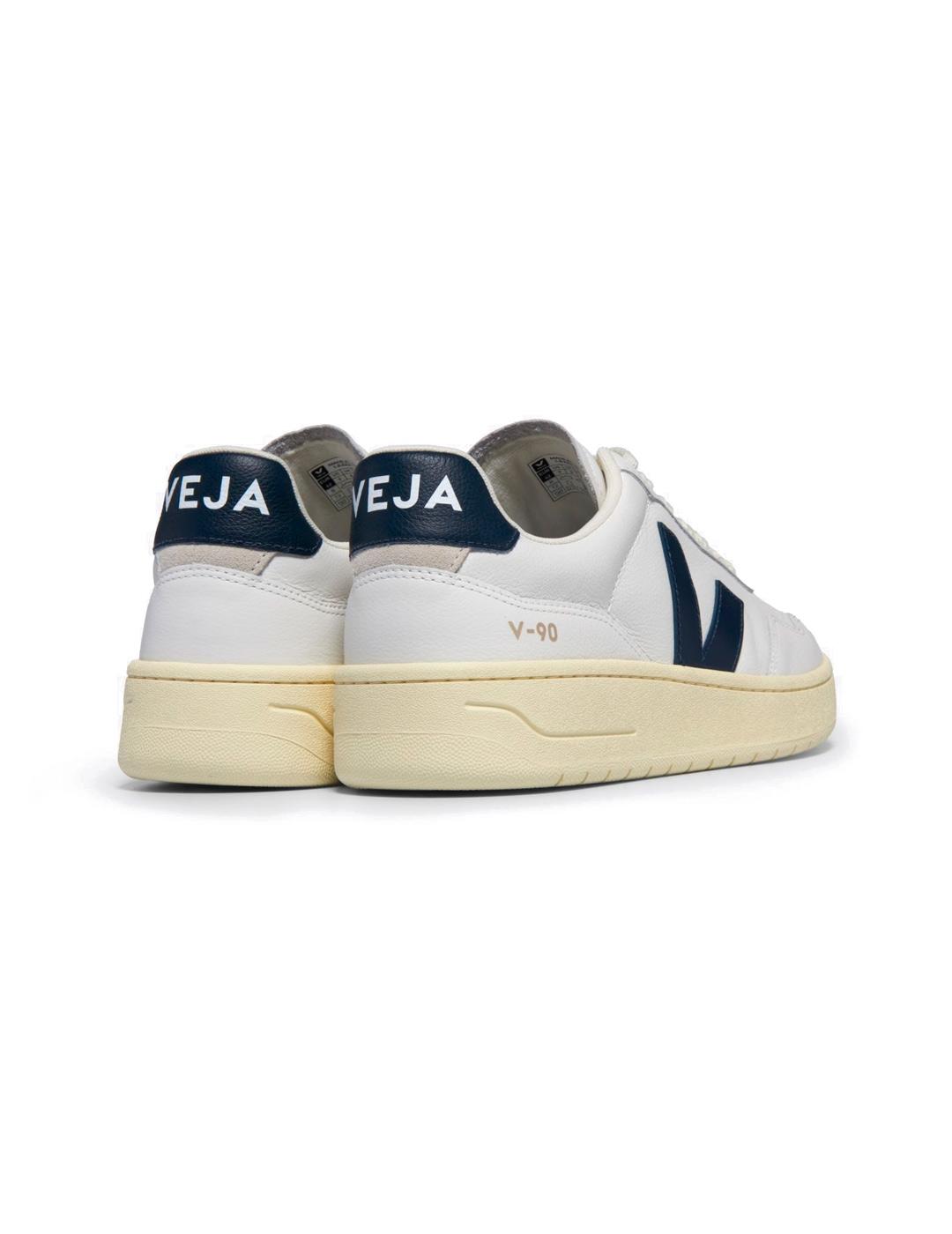 Veja V-90 Zapatillas Leather White Nautico